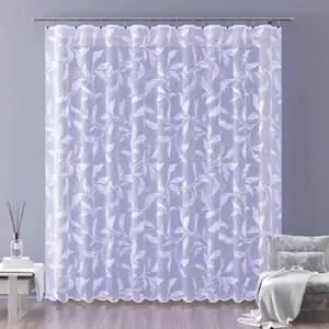 Жаккардовая метровая штора высотой 245 см Bonnie A118 белая 245 см Wisan