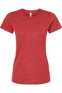 Женская футболка Tultex из смеси хлопка премиум-класса, цвет red heather