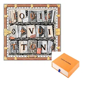 LOUIS VUITTON Шёлковый платок, Brown