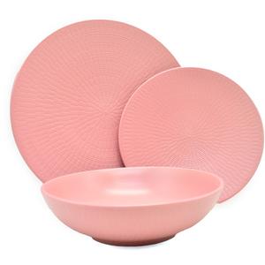 Сервиз Blanka Nature Design с фактурой Echtwerk, розовый