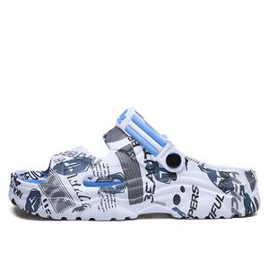 NANJIREN Пляжные сандалии мужские коричневые/синие/оранжевые/зелёные — бело-синие, цвет White Blue