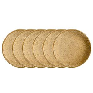 Керамические тарелки matera ii (набор из 6 шт.) Leonardo, бежевый