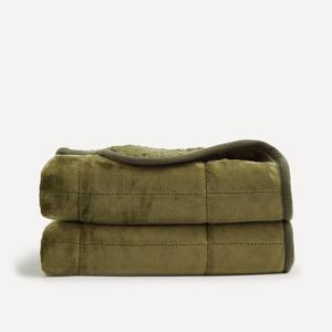 Теплый декоративный плед. El Corte Inglés, зеленый