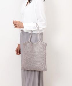 Кэш-кэш Kashkash вязаная сумка из блестящей пряжи