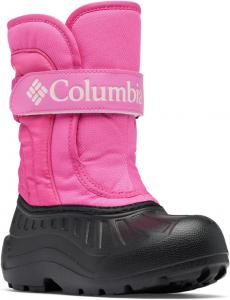 Columbia unisex-child Powderbug Snowlite Strap, Pink Ice/Satin Pink