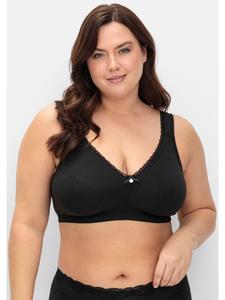 Бюстгальтер без косточек sheego, черный