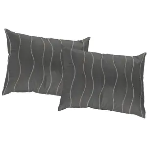 Декоративные подушки Sepino, наволочки без наполнителя, набор из 2 шт. Wirth, Grau + gemustert