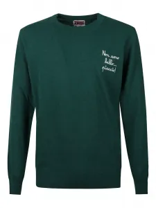 Толстовка в рубчик с вышивкой Mc2 Saint Barth, зеленый