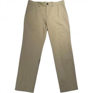 Burberry Мужские повседневные брюки бежевого цвета, прямого кроя