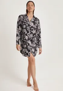 Лунные сны, лангарм, ночная рубашка Calida, Black Print