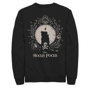Мужской свитшот с силуэтом черного пламени Hocus Pocus Licensed Character