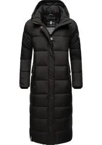 Стеганое пальто Navahoo "Isalie", классическое зимнее пальто со съемным капюшоном, черный
