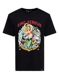 Футболка с принтом Дорога домой King Kerosin черного цвета King Kerosin