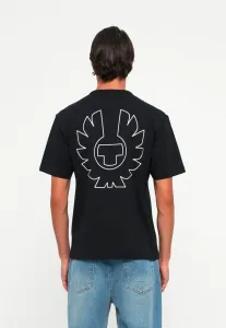 Футболка с принтом по краю Belstaff, Black