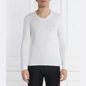 Облегающий крой с длинным рукавом Guess, белый