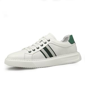 SENJIALUO Износостойкие дышащие поддерживающие легкие мужские скейтерские кеды лоу-топ черно-зеленые, цвет Black Green