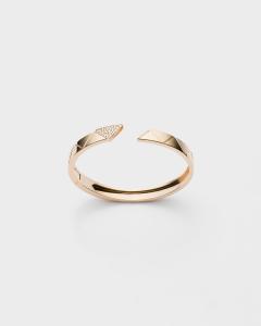 Браслет-бангл Eternal Gold из желтого золота с бриллиантами Prada, золото/белый