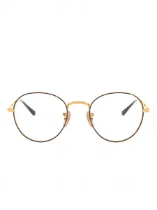 Очки в круглой оправе Ray-Ban, золотистый