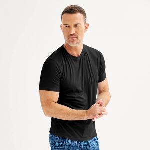 Мужская супермягкая пижамная рубашка с круглым вырезом Sonoma Goods For Life, черный