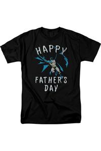 Футболка с коротким рукавом для взрослых «Бэтмен, День отца» Gildan, черный