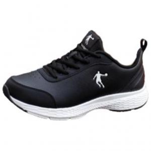 Женские противоскользящие износостойкие низкие кроссовки для бега QIAODAN черно-белые