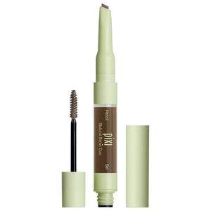 Карандаш для бровей natural brow duo Pixi, natural - natural brown, объем 2.5 мл