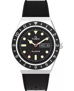 Мужские черные синтетические часы Q Diver 38 мм Timex