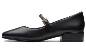 Туфли Мэри Джейн на массивном каблуке для женщин Clarks, Black