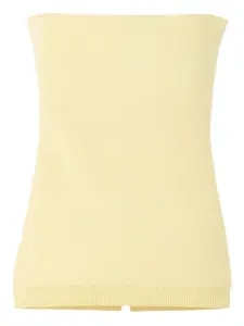 Трикотажный топ без бретелей Jacquemus, желтый
