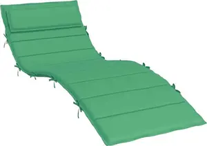 Подушка для шезлонга , зеленая, 180x60x4 см, ткань Оксфорд vidaXL