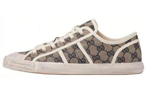 GUCCI Кроссовки Gg «Бежево-голубая монограмма»