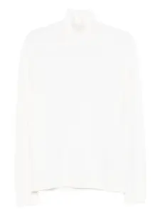 Шерстяной свитер с высоким воротником Dondup, белый