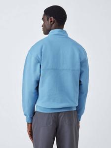 Хлопковый свитер с молнией на четверть Colorful Standard, Seaside Blue