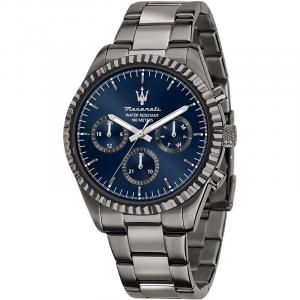 Maserati Часы Wrist Watch Quartz Movement Steel Stainless Steel Strap 43mm Blue Dial Men's Watch