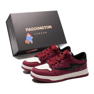 Paddington Bears Износостойкие и легкие низкие скейтерские кроссовки унисекс бордовые, цвет Burgundy