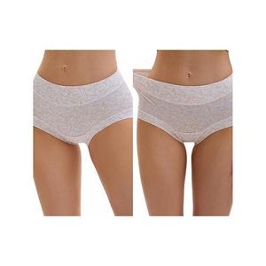 2 пачки женских трусов с цветочным принтом, завышенная талия, полное покрытие, контроль живота Inspire Chic, Purple Pink