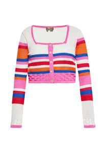 Кардиган myMo CO-BRANDED WITH EBEEZA, Wollweiss/Mehrfarbig/Multi-Coloured