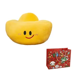 Плюшевая игрушка Fat Fat Dragon Wishing You Prosperity Gold Yuanbao высотой 12 см PANGPANGLONG, MONEY Smile Style