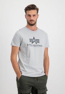 Футболка с принтом Alpha Industries, пастельно-серый
