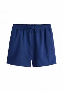 Плавки прямого кроя с диагональной текстурой, длина 5 дюймов. Next, Navy Blue