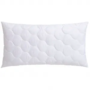 Подушка из микрофибры Angly 40x80, 80x80, ультра-мягкая, поддерживающая, гипоаллергенная. Наполнитель: 100% полиэстер. 1 шт. Подушка для здорового сна, легко ухаживать и долговечная. Home Affaire, белый