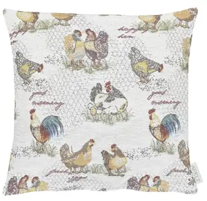 АПЕЛЬТ декоративная подушка "6902", чехол с наполнителем, 1 шт APELT 39х39 см, цвет natur/bunt + gemustert