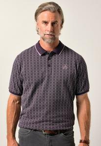 Поло BOSTON PARK HALBARM ALLOVER-MUSTER, Dark Violet/Purple