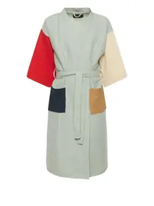 Фактурный халат с поясом HAY, зеленый