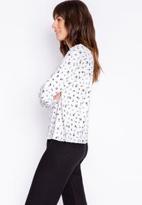 Верх пижамы AROUND THE EDGES PJ Salvage, молочный