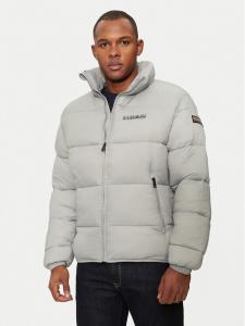 Пуховик стандартного кроя Napapijri, серый
