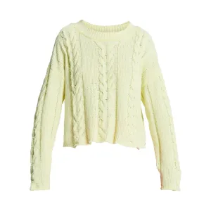 Женский джемпер Chloe Kim Cropped Cable Roxy, желтый