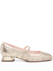 Балетки Très Vivier Roger Vivier, золотой