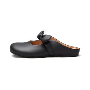 ZULIZ Женские повседневные закрытые тапочки с резиновой подошвой и износостойким верхом черные, цвет Black