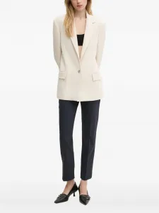 Однобортный пиджак с присборенными плечами Iceberg, нейтральный